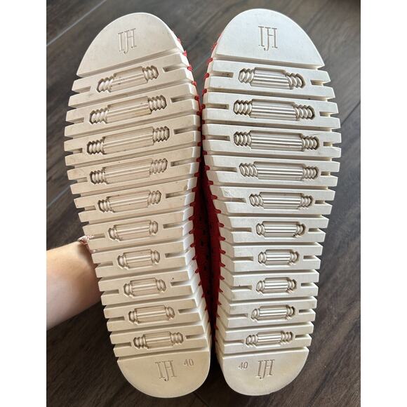 Ilse Jacobsen Norway Tulip Red Women’s 9.5 / 40 Leather Loafers Slip-On Flats - Picture 8 of 10